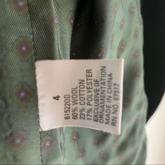 VINTAGE KENZO embroidered floral velvet blazer S 4 - Picture 13 of 15